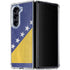 Bosnia and Herzegovina Flag Distressed Galaxy Z Fold5 5G Clear Case